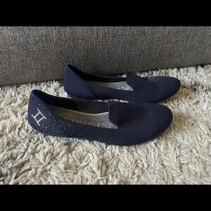 Rothy’s Gemini Zodiac Slip On Round Toe Loafers Dark Blue Navy Women’s Size 6
